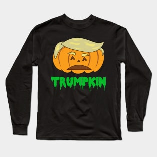 Trump Funny Halloween Trumpkin Long Sleeve T-Shirt